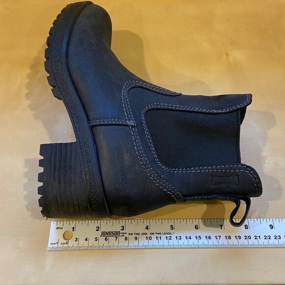 Cougar Dallas Waterproof Womens chunky heels Ankle Boots Dark blue Size 7M - Picture 13 of 16